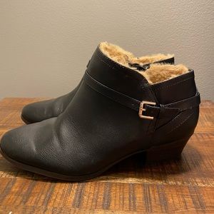 Fur lined booties